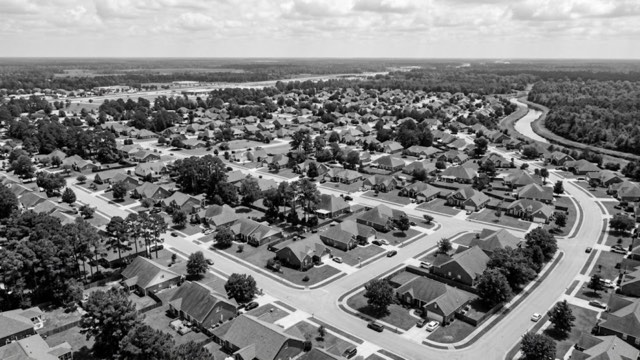 Jacksonville, North Carolina residential neighborhood street